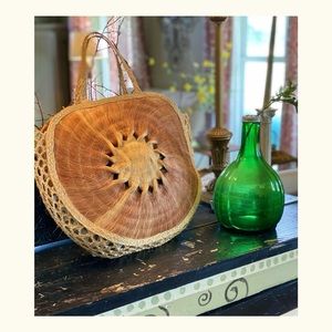 Large Round Woven Tote